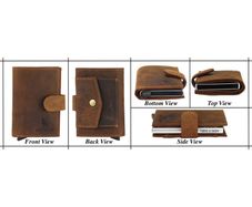 Leather card holder wallet - brand new