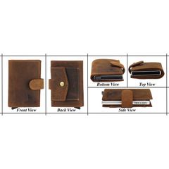 Leather card holder wallet - brand new