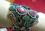 Antique Turkish real stone bracelet