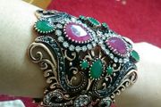 Antique Turkish real stone bracelet