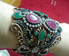 Antique Turkish real stone bracelet