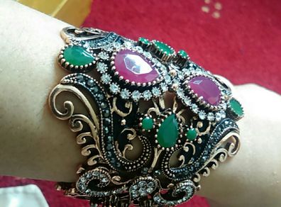 Antique Turkish real stone bracelet
