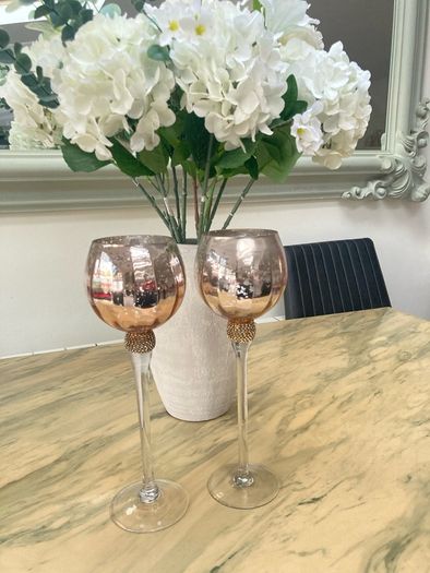 Pair of Decorative Tea Light Candle Holders