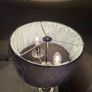 New Hall / Table Lamp Twin Bulb Grey lamp Shade,  metal & glass construction Image 3