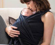 Maternity Seraphine Black Skin-to-Skin Jersey Sleeveless Top
