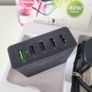 40W Maxtek Mains Powered 5 Port USB Charging Hub USB 2.0/USB 3.0 Image 3