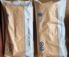 Medical bed disposable sheets & Dry wipes for incontinence
