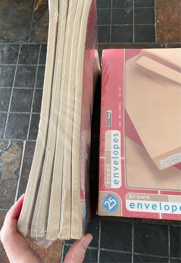 Large Brown Envelopes - 250 Total (size15" x 10")