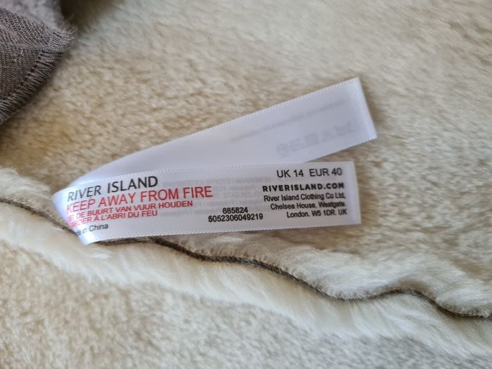 River Island faux fur longline Gilet Vest