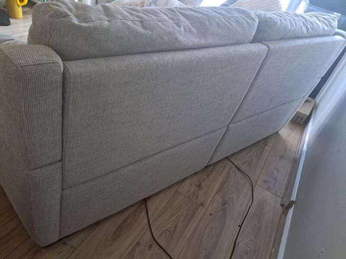 DFS electric recliner, Grey fabric