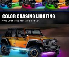 RGB LED Underglow Car Light Strips, Sound-Activated