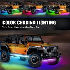 RGB LED Underglow Car Light Strips, Sound-Activated
