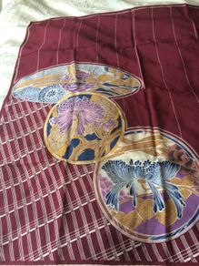 Davinci wine coloured vintage scarf