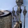 vintage brass companion set with lady Image 6