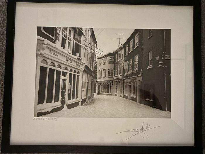 Large Framed Giles Norman - 1987 Kinsale under Snow