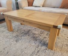solid wood coffee table