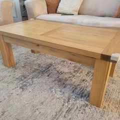 solid wood coffee table