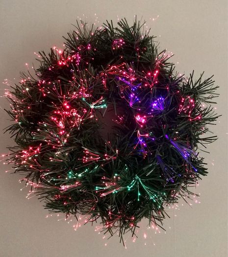 Fibre Optic Christmas Wreath