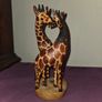 Wooden Giraffe Statue Image 6