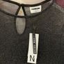NOISY MAY Stunning Black Metallic Top Size M! Image 5