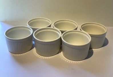 White Porcelain Ramekins (6)