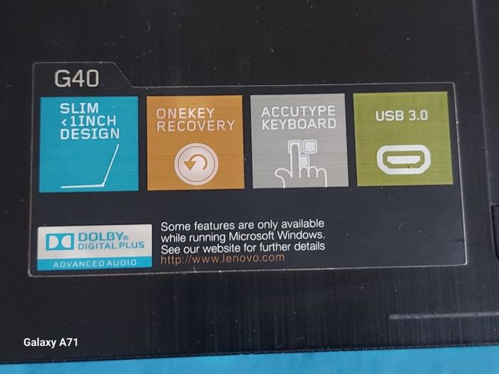 Lenovo G40-30 Model 80FY, Intel Celeron CPU N2840, 2.16GHz, 2GB Ram, 500GB HDD, Windows 8, Chrome and VLC for best Movie experience