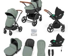 Ickle Bubba Stomp Urban 3 in 1 Travel System with ISOFIX Base Sage Green