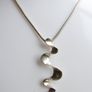 Vintage Sterling Silver 925  Pendant and SNAKE CHAIN NECKLACE length 18" - 7,3g Image 2