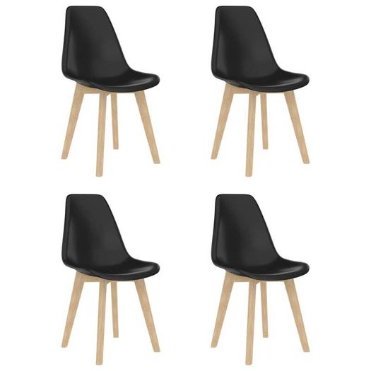 5 Piece Dining Set Black