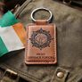 Irish Defence Forces Laser-Engraved Leatherette Keyring Image 2