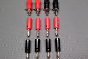 Banana plugs and sockets (12pc)