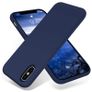 Liquid Silicone Case For iPhone XS Max Luxury Thin ShockProof Soft Phone Cover Blue - FHT6IPXSMLK Image 5