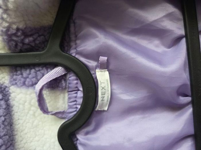 Next CHECKED - Fleece jacket - purple