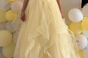 Dani's closet yellow (lemon) debs dress