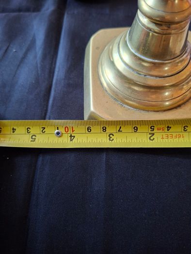 Beautiful Pair of Victorian Brass Candlesticks, Postage Available or collection