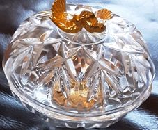 Nice crystal trinket dish