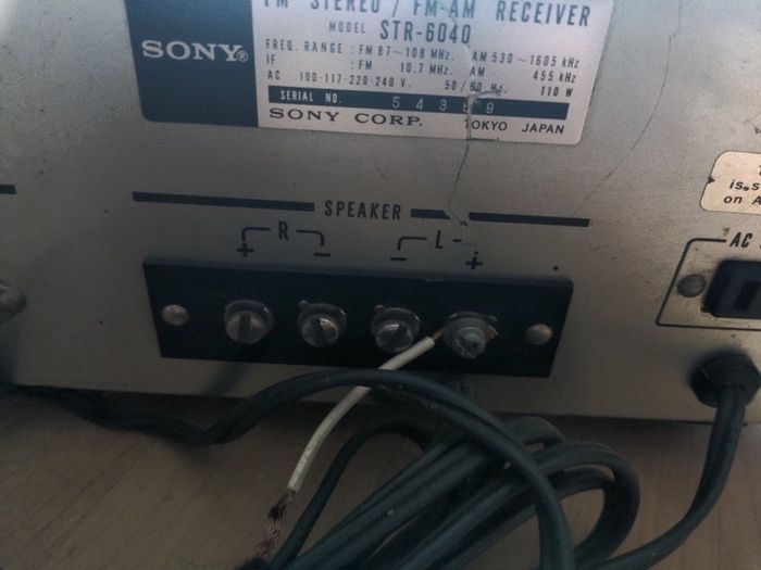 Vintage Stereo Sony STR 6040