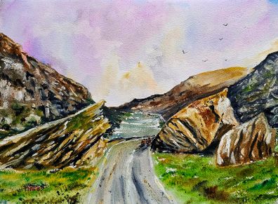 Gap of dunloe watercolour