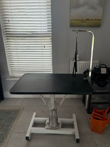 Dog grooming table