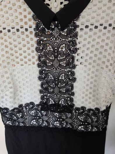 black/white dress