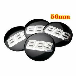 4pcs 56mm 60mm BBS Wheel Alloy Center Cap Hub Sticker Cover Emblem Badge Emblem For VW Volkswagen Golf Jetta Beetle
