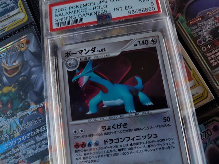 Salamence ! First Edition ! PSA 9 ! Mint ! from Shining Darkness Set ! 2007 ! Japanese Pokemon Card ! Graded !
