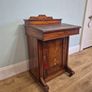 Inlaid walnut davenport desk and chair Image 6