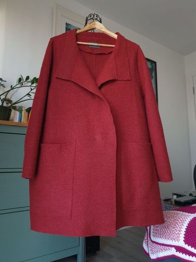 Oska Burgundy Red Wool Coat Size 3