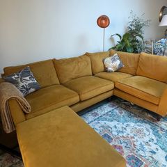 Harvey Norman 4 Seater Corner Sofa & Footstool, Fantastic Condition