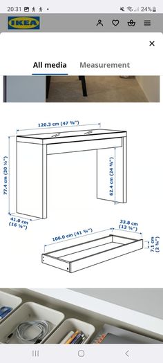 Malm IKEA dressing table