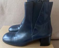 Rizzoli Navy Leather Boots