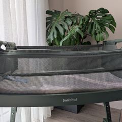 Beautiful, wheeled bedside cot