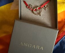 Jewellery set 9carot White Gold/ 1/20 carot diamond earrings and necklace pendant