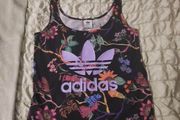 adidas floral vest top